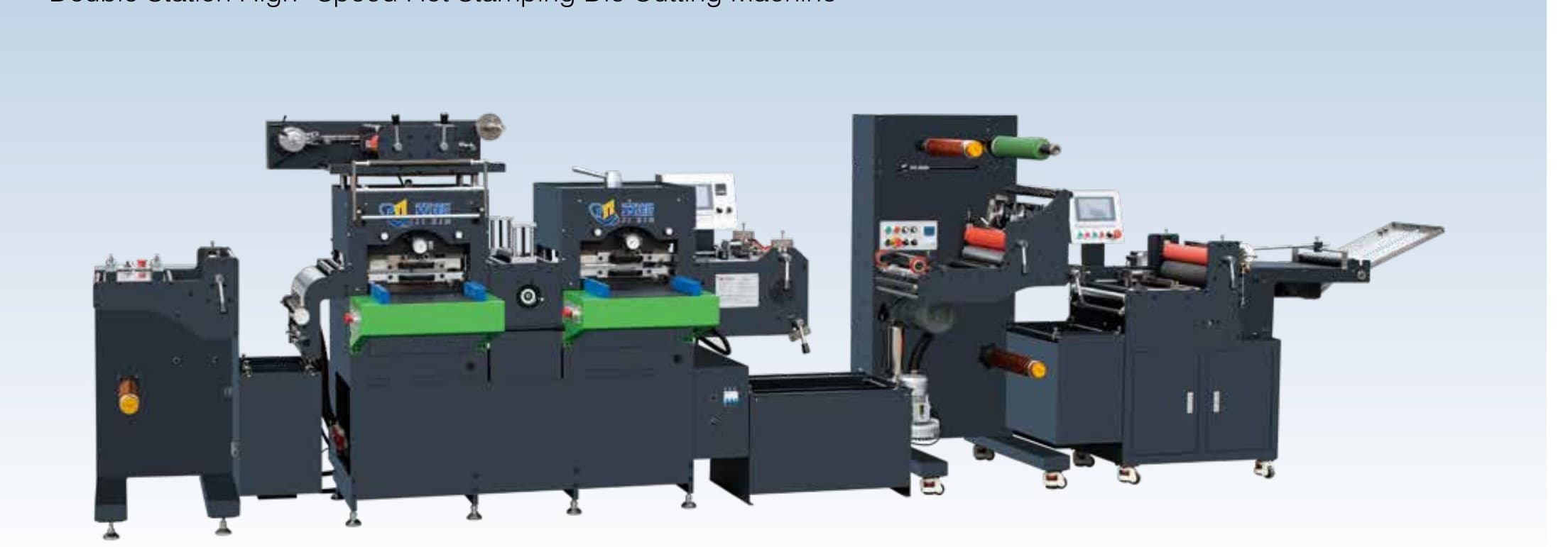 JX-370 / 460 / 560 — Double Station High-Speed Hot Stamping Die Cutting Machine