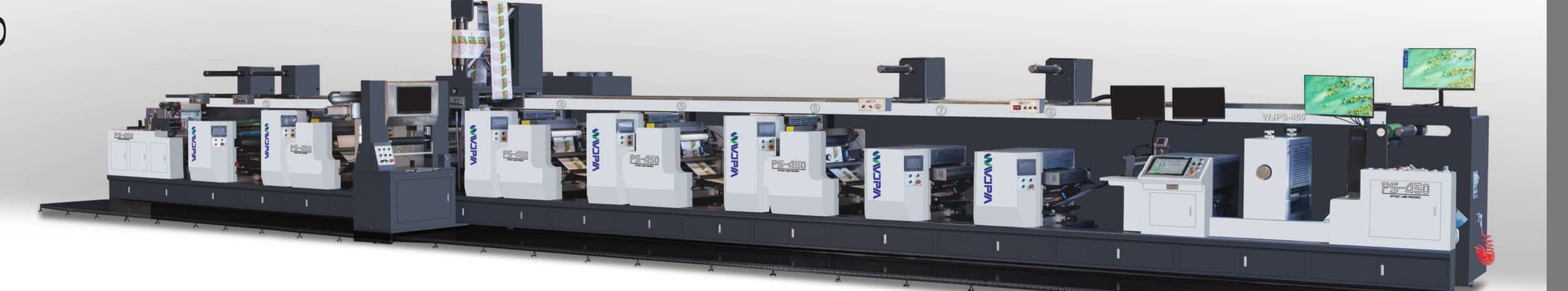 WJPS-450 / 680 — Shaftless Offset Intermittent / Full Rotary Label Press