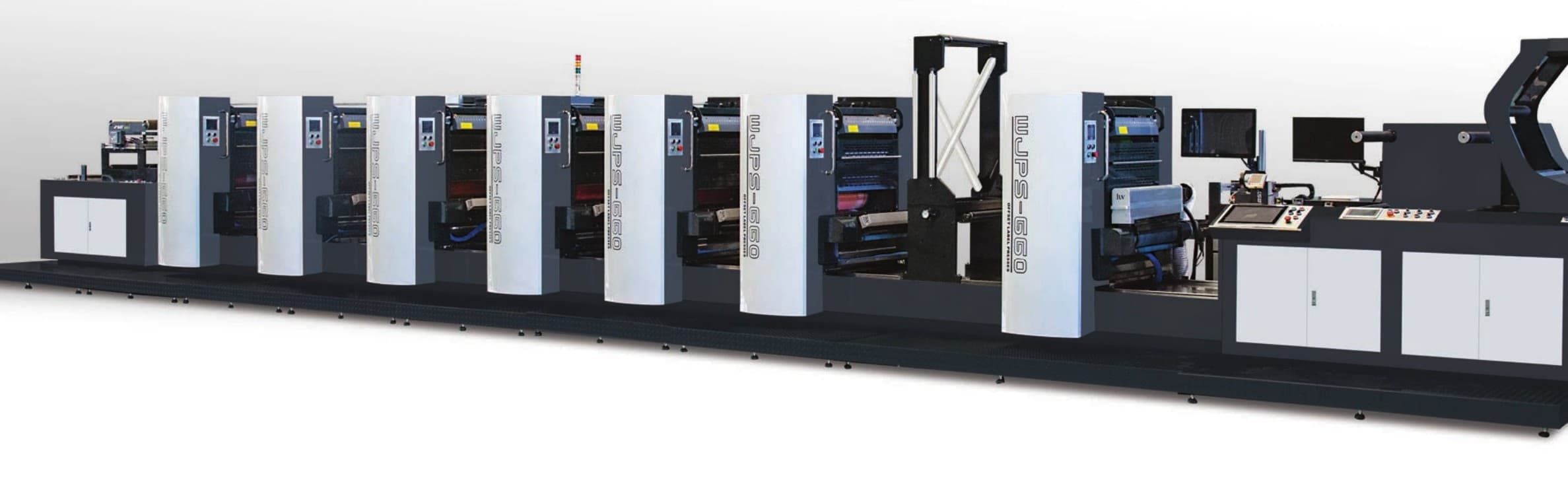 WJPS-660 / 700 — Shaftless Offset Intermittent Rotary Label Press
